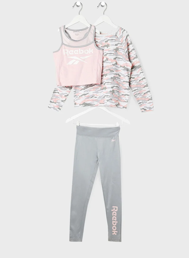 Reebok Youth Camo Leggings Set