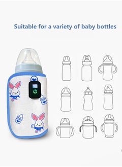 Bottle warmer, portable blue, baby milk warmer with LED display, USB heating for car travel - pzsku/Z1E1E2080AB4912528614Z/45/_/1721391123/f283474a-dc56-4c3a-913a-adfb865047cc