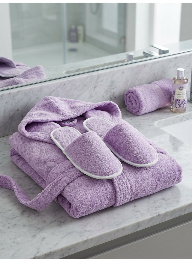 TM HOME Luxury Hotel Bath Robe + Towel 100*50 + Slipper with Luxury Box – 100% Egyptian Cotton – Elegant Color – Ultra-Soft, Highly Absorbent & Premium Quality for Home, Spa & Hotels - Image 1