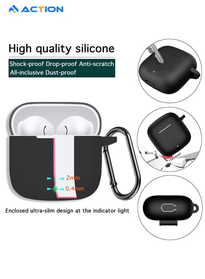 Case for Huawei Freebuds SE 3 / Se 2 Gen Protective Silicone Case with Keychain Cover (Black) - Image 4