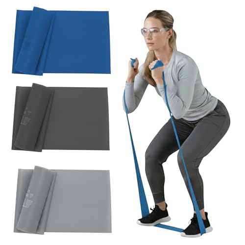THERABAND Resistance Bands Set, Advanced Kit, Blue, Black, Silver, Latex Elastic Bands for Exercise & Physical Therapy, Strength Training for Upper & Lower Body Fitness - Image 1
