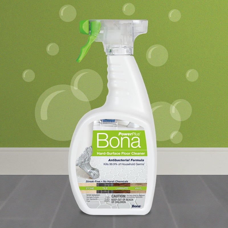 Bona PowerPlus Multi-Surface Floor Deep Cleaner Spray - 32 fl oz - Refillable - Antibacterial Floor Cleaning Solution for Stone, Tile, Laminate, and Vinyl Floors - Image 2