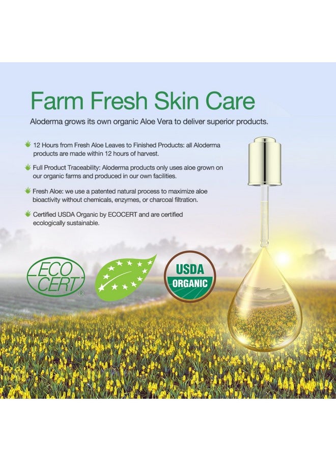 Aloderma - Soothing Face Moisturizer With 77% Organic Aloe Vera Natural Moisturizer For Face For Sensitive & Combination Skin Nurturing Aloe Face Moisturizer With Squalane Botanical Extracts 3.5Oz - Image 1