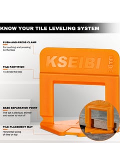 Tile Leveling System Clips 3mm 200-pc, Plastic, for heavier tile and stone, prevents the tile from moving during the installation, Floor and Wall Tile Installation, Tile Projects, Quick & Efficient. - pzsku/Z1E1E600686309198D17BZ/45/_/1737521531/9bcba14b-a4ce-4ff3-be26-6c50c3c3dfe0