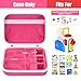 casmilee Case Compatible with Little Tikes Story Dream Machine Starter Set Toys Storage Bag with 5 DIY Embroidery Patches Organizer for Projector Storytime Books and Audio Character Pink Rabbit Box Only - Image 4