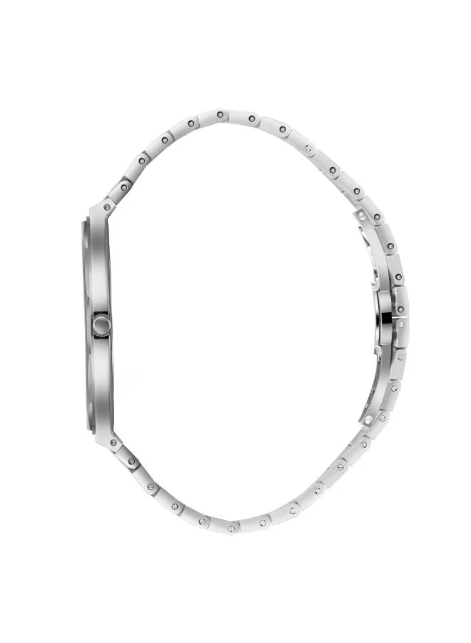 BEVERLY HILLS POLO CLUB BEVERLY HILLS POLO CLUB BP3667X.390 Men's Analog Display Watch & Metal Strap Silver