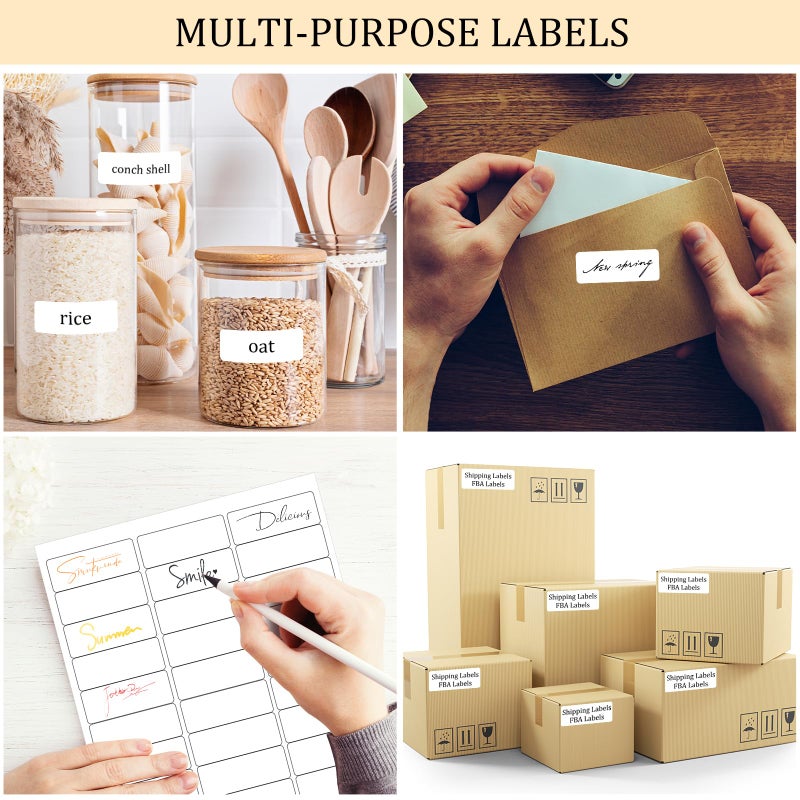 FungLam 1" x 2-5/8" Shipping Address Labels 900 Label Stickers Paper for Laser/Inkjet Printer 30 per Page Printable Mailing Labels (30 Sheets, 900 Labels) - Image 5