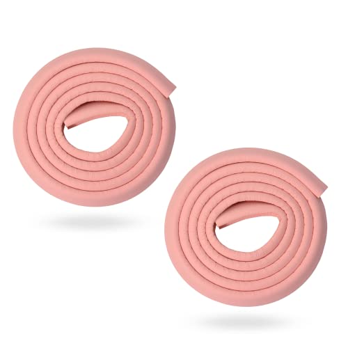 BabySafeHouse Child Proofing Pre-Taped Edge Guard Strip (13ft- Pack of 2) for Sharp Edges of Furniture & Corners (Pink Color) - Image 1
