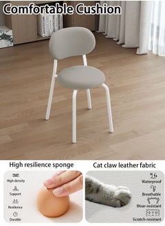 CHOIWIN Kitchen Dining Table Set of 4,Dining Table and Chairs Set,Rectangular Ceramic plate,metal bracket,sponge-filled dining chair,Sturdy Metal Frame,120*60*78cm  - Image 5