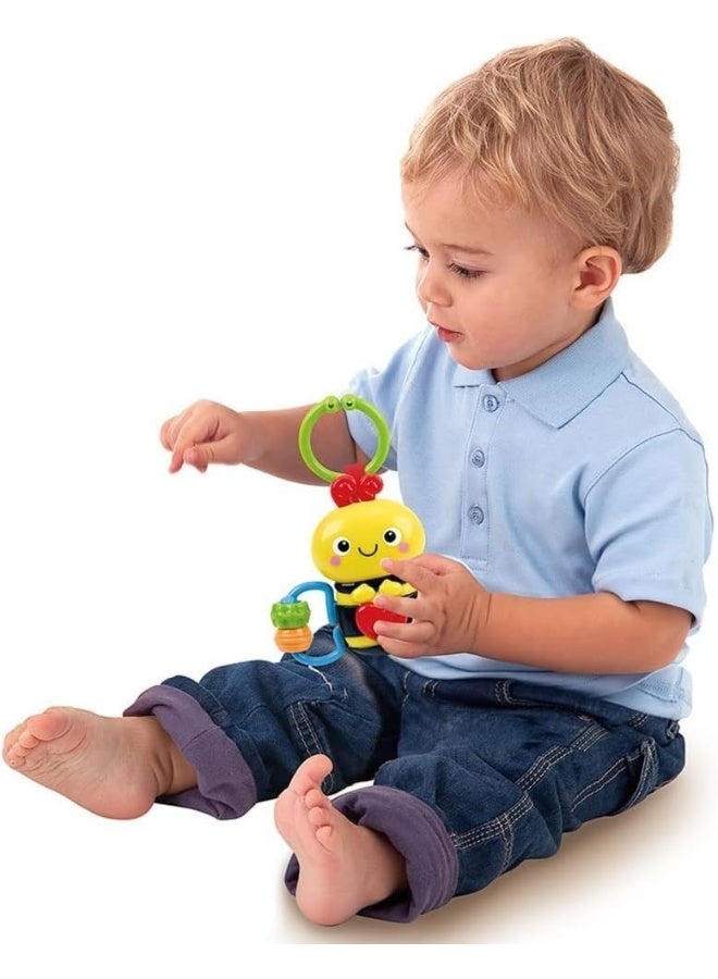 PLAYGO لعبة بلاي جو بن النحلة المشغولة – جرس وحلقة مضغ مع موسيقى (3 أشهر وما فوق) - Image 3
