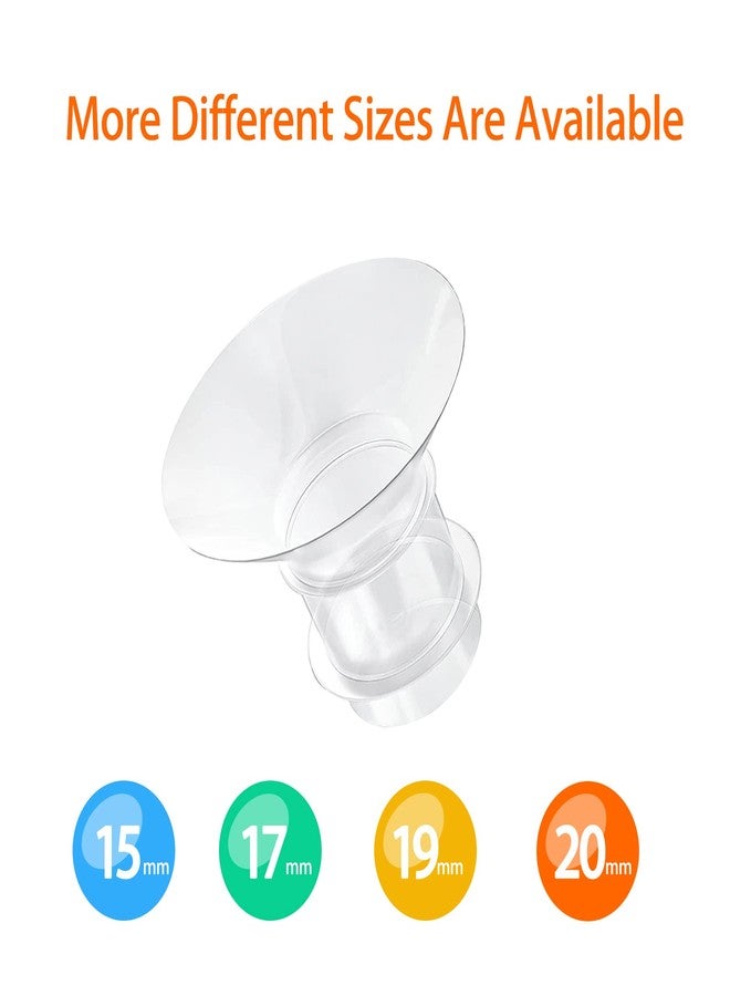 Loveishere 17mm Flange Inserts Compatible with Medela / Willow / TSRETE/ Momcozy S9 S10 S12/ Willow Wearable Cups & Spectra S1 S2, 24mm Breast Pump Shields Reduce Nipple Tunnel Down to 17mm, 2pcs - Image 2