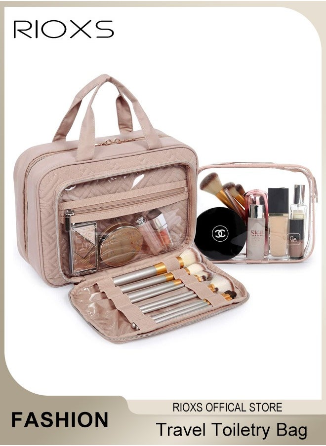 Hanging Toiletry Bag Travel Organizer Kit for Women & Men Portable Makeup Cosmetic Bag Case Large Capacity Storage Bag for Shampoo, Toiletries, Make up Cosmetics Tools Accessories - pzsku/Z1E1EB6A126275C3F8622Z/45/_/1726297459/9bbd4924-3f11-4d14-ac7c-29c6dfd22200