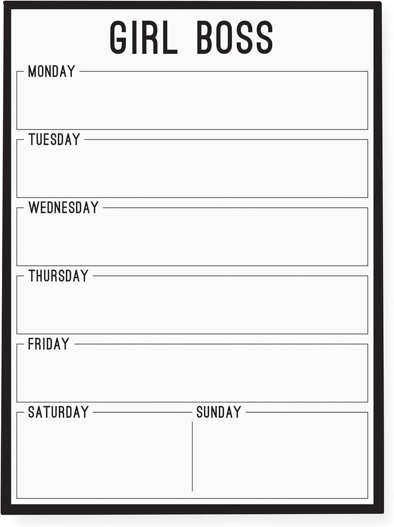 Graphique Large Notepad, Girl Boss – 6" x 8", Cute Notepad with 150 Tear-Off Sheets, Features the Quote “Girl Boss” on Every Page – Perfect for Note Taking, List Making, and More - Image 1