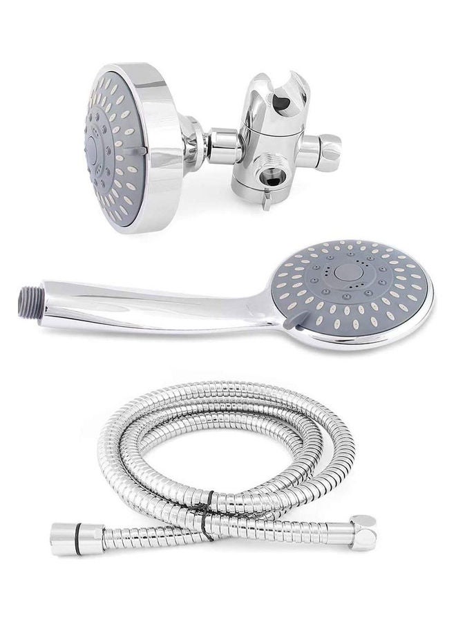 AMERTEER Handheld Showerhead And Rain Shower Combo Silver 0.72kg - Image 4