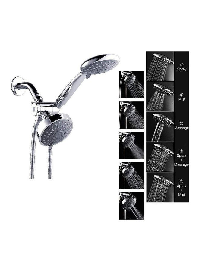 AMERTEER Handheld Showerhead And Rain Shower Combo Silver 0.72kg - Image 5