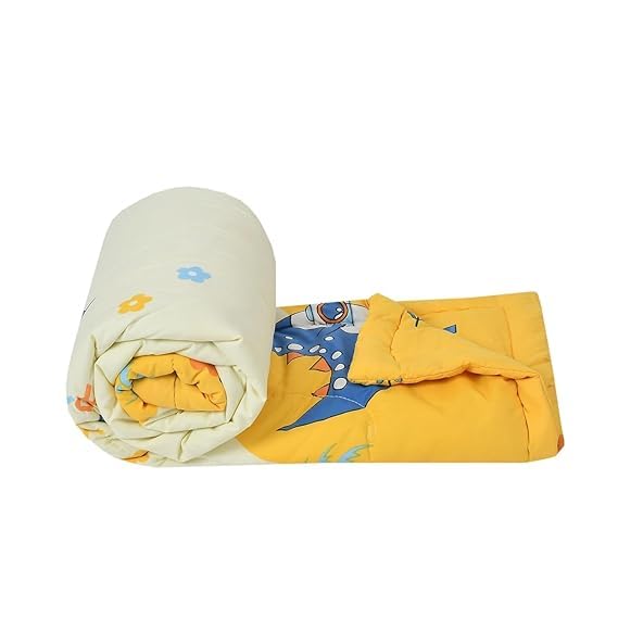 Blenzza Deco™ Glace Cotton Single Bed Reversible Babies 1 Kids Comforter & 1 Single Flat Bed Sheet with 1 Pillow Cover (Design 3) (0 to 8 Years) - Image 2