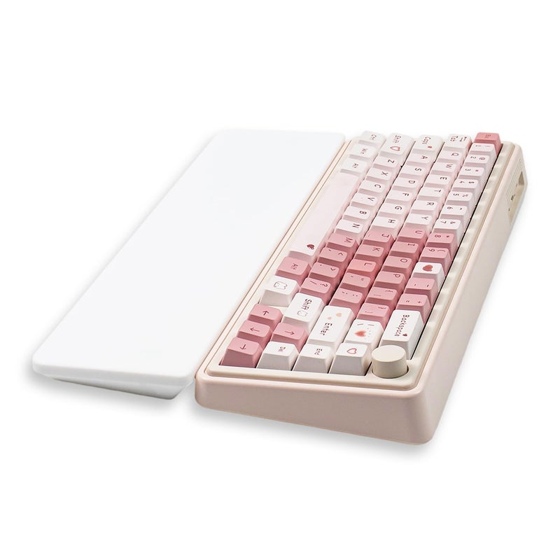 Sumgsn Ergonomic 75% Keyboard Wrist Rest-12.8" Silicone Non-Slip Keyboard Hand Rest, Relief of Hand Pain(White) - Image 4