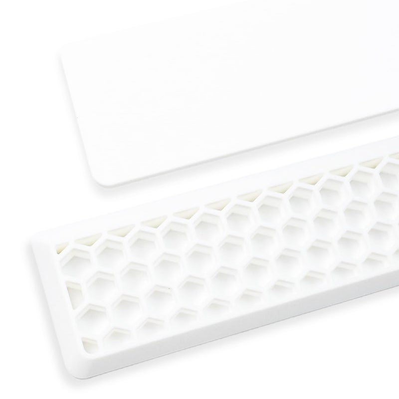Sumgsn Ergonomic 75% Keyboard Wrist Rest-12.8" Silicone Non-Slip Keyboard Hand Rest, Relief of Hand Pain(White) - Image 5