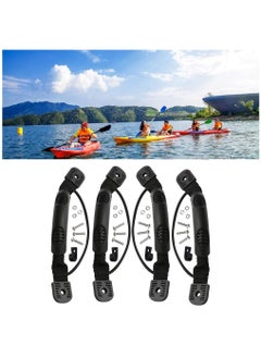 Y&D Kayak Handle Carry Handles Mount Paddle with Screws and Bungee Cord, Canoe Boat Side Handle, Ocean, Rowing Tool, Pescador, Emotion Kayaks Suitcase, 4 Pcs  - Image 1