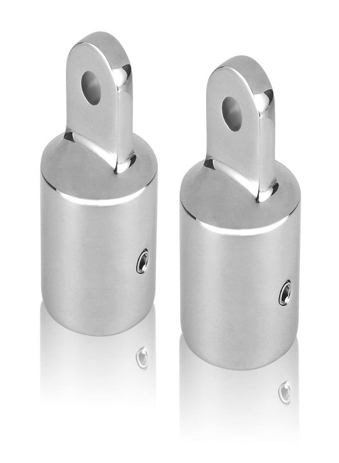 Acelane 2 PCS Bimini Top Cap External Eye End Boat Fittings Stainless Steel Marine Hardware, Fits 7/8 inches OD Round Tubing (Upgraded Silver) - Image 5
