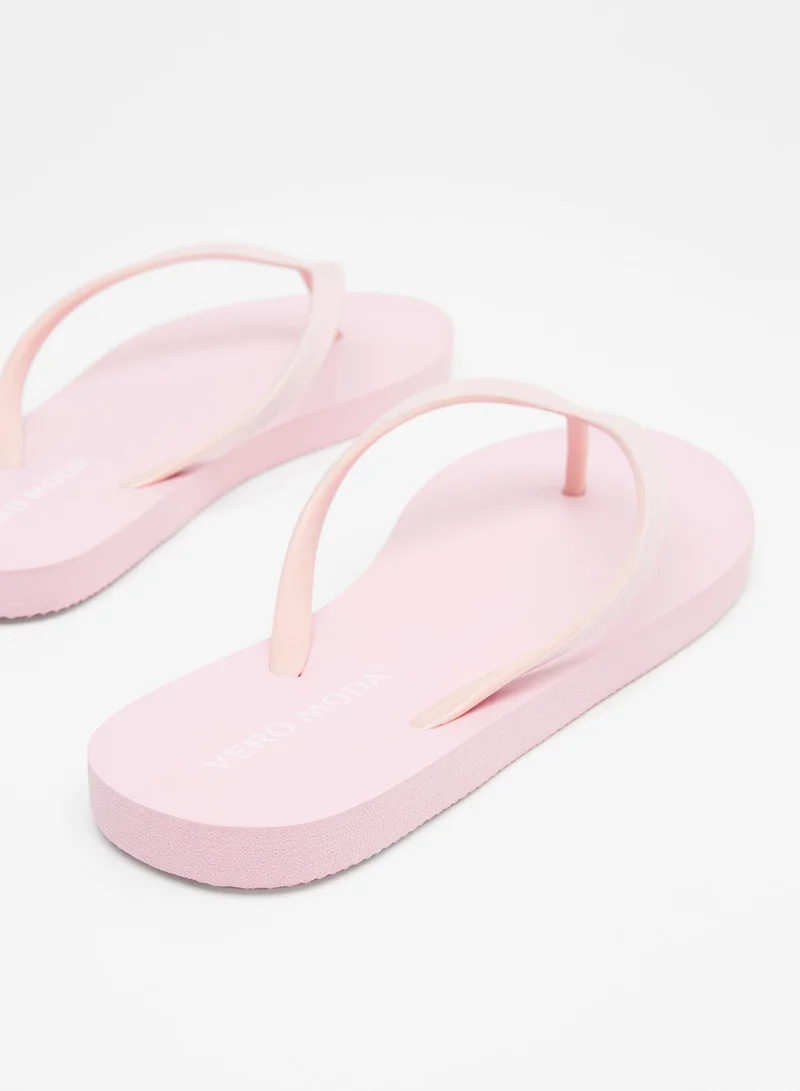 VERO MODA Shimmer Strap Flip Flops