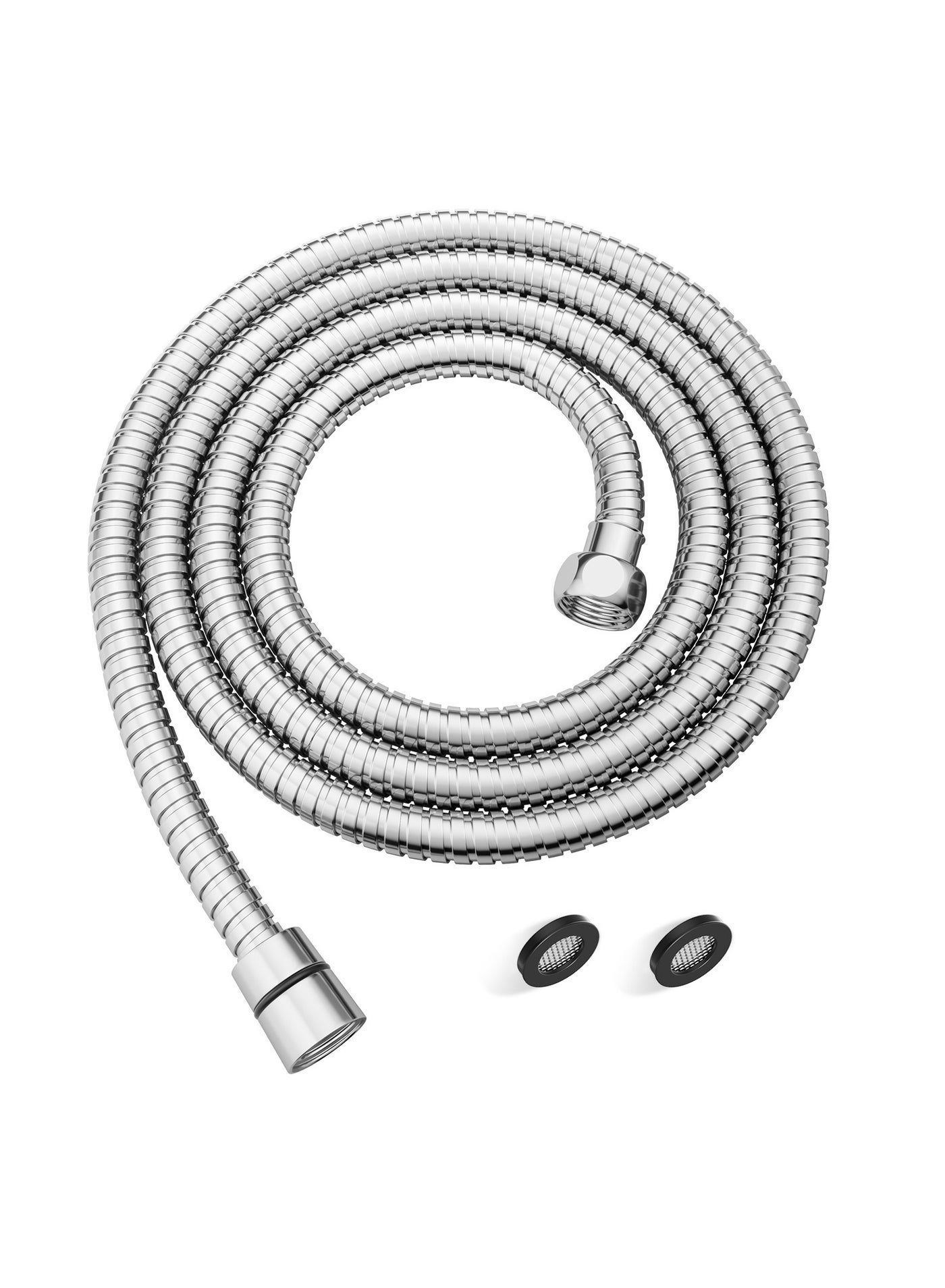 Shower Hose, 250cm Flexible Shower Pipe, 360°Anti-twist 304 Stainless Steel Rustproof Shower Hose Replacement Hose for Handheld Shower Bidet Bathroom Extra Long Hose, Chrome