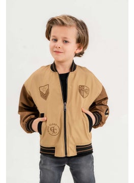 Gold Class Kidswear Gold Class Embroidered Double Pocket Waterproof College Boys Jacket  - Image 2