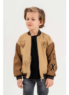 Gold Class Kidswear Gold Class Embroidered Double Pocket Waterproof College Boys Jacket  - Image 3