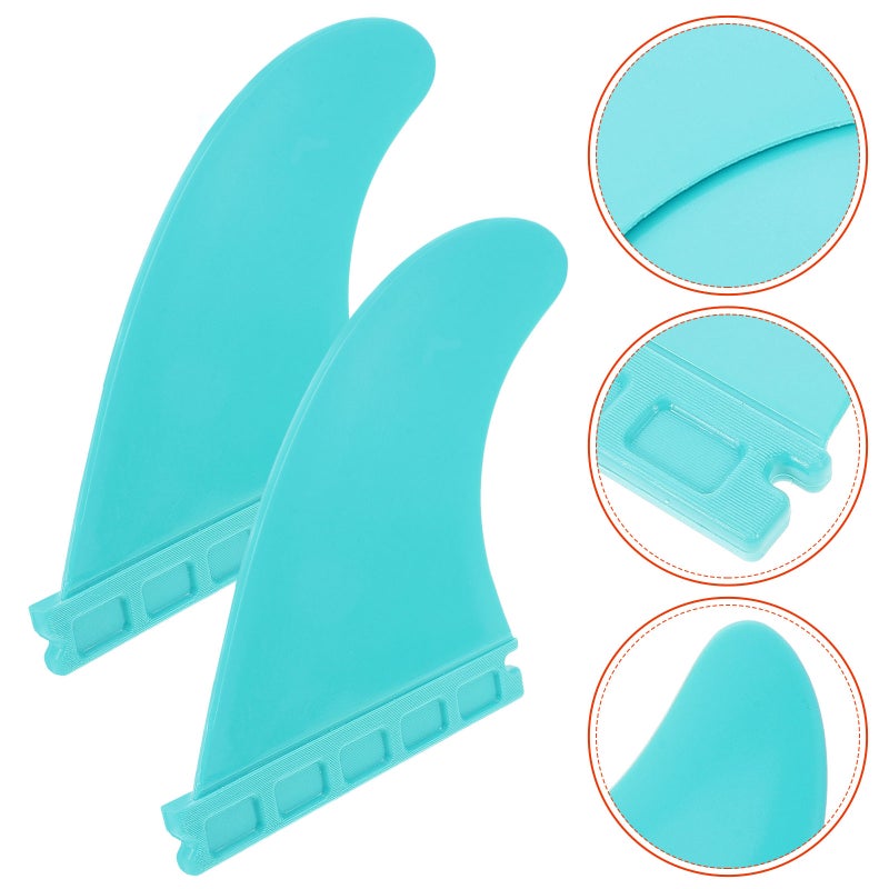 1 Pair of Surfboard Fin Paddleboard Fin Surfing Board Stabilizer Surfboard Water Divider for Replacement - Image 1