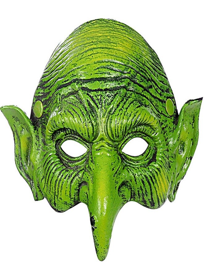 Alodidae Witch Mask Scary Green Goblin Masks for Halloween Carnival Party Costume (Style 2) - Image 1