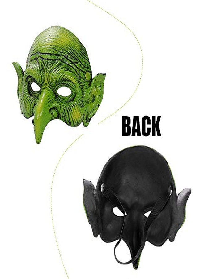 Alodidae Witch Mask Scary Green Goblin Masks for Halloween Carnival Party Costume (Style 2) - Image 4
