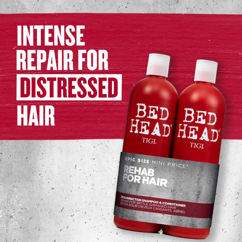 BED HEAD Tigi Bed Head Urban Anti+dotes Resurrection Shampoo & Conditioner Damage Level 3, 25.36 Ounce(Pack of 2) - Image 3