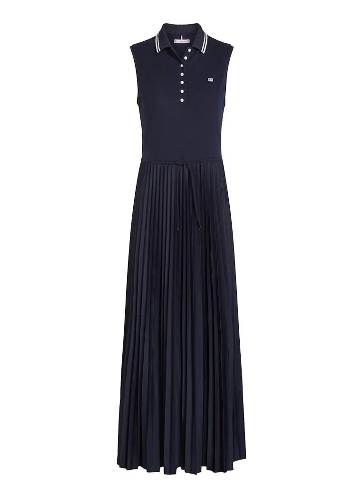 TOMMY HILFIGER Pleated Polo Dress