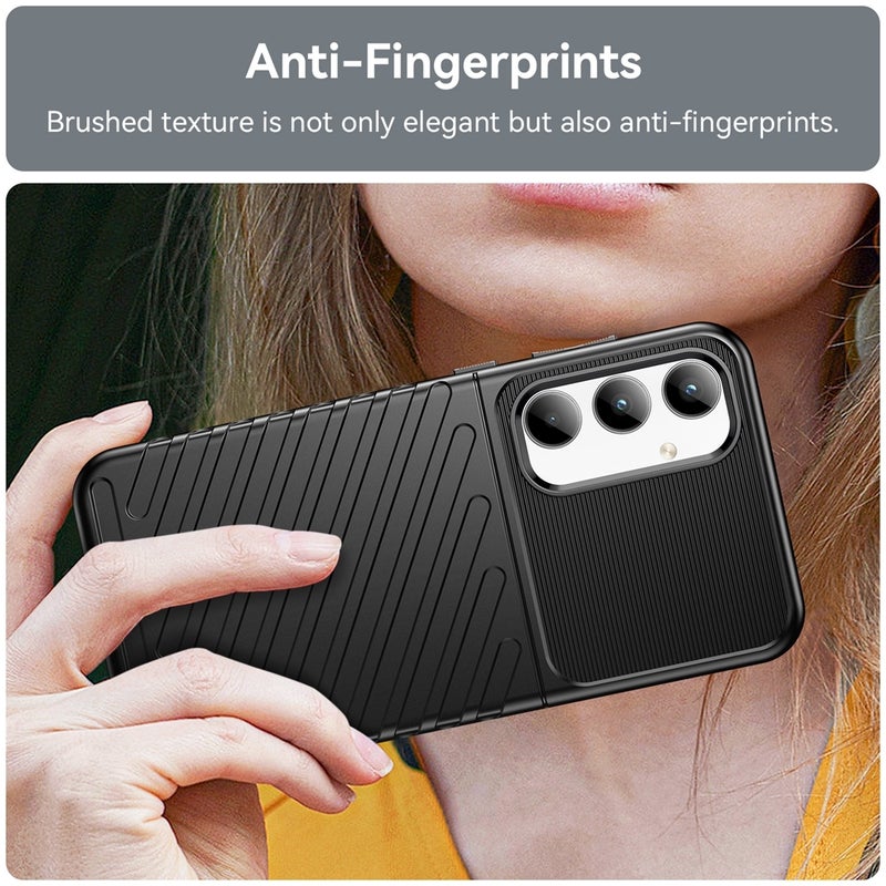 HuHa غطاء حماية لهاتف سامسونج جالاكسي A35 ثندربولت مقاوم للصدمات من مادة TPU باللون الأسود - Image 5