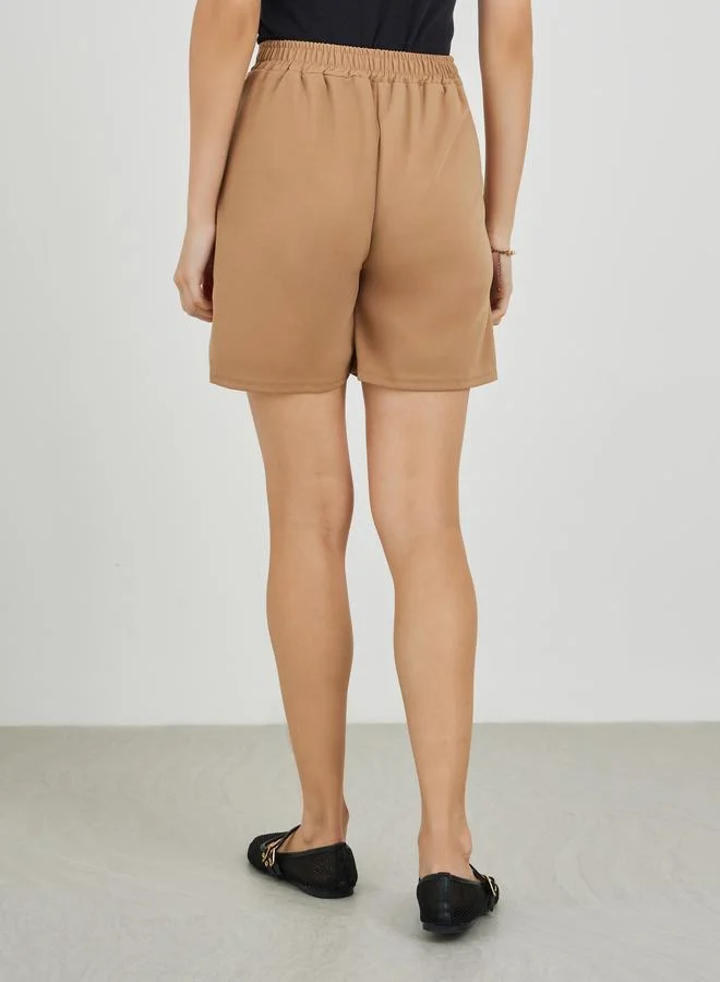 Take Two Take Two Solid Wide Leg Shorts
