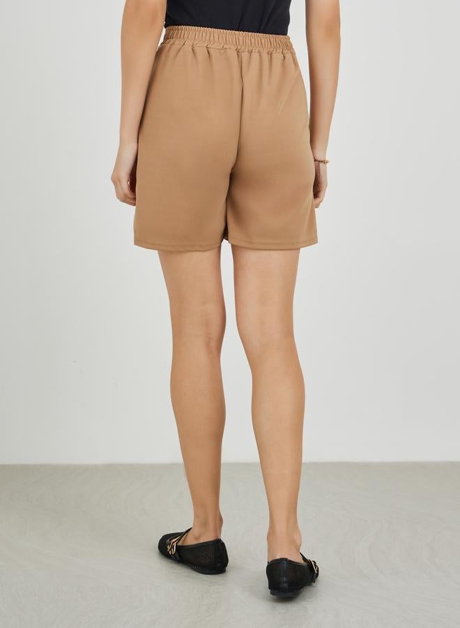 Take Two Solid Wide Leg Shorts - Image 4