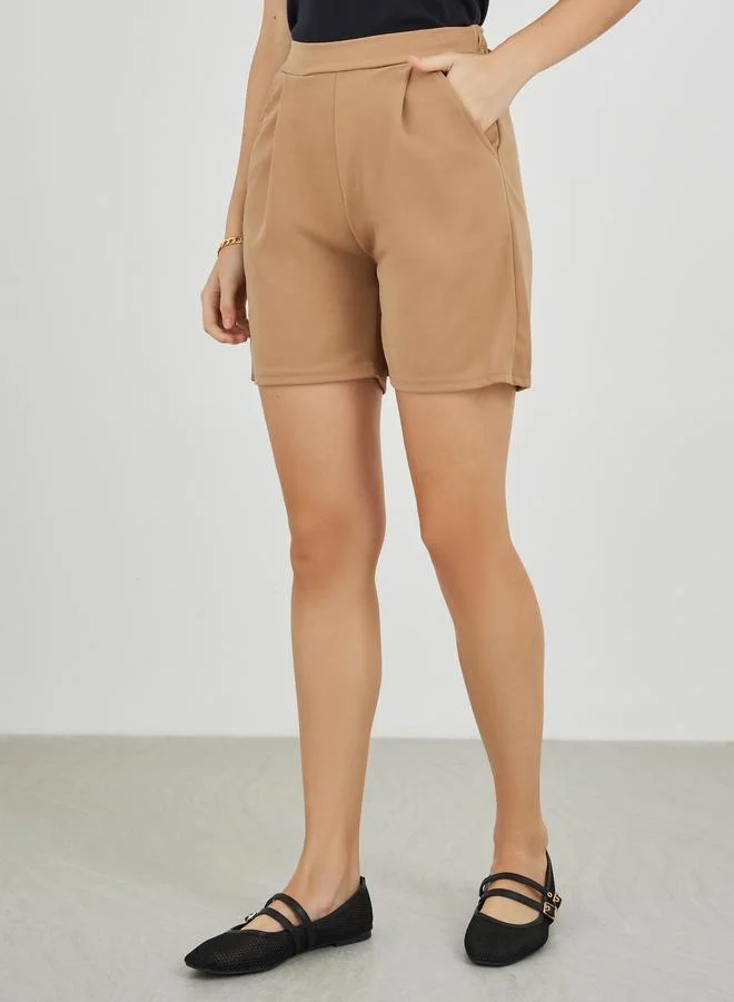 Take Two Take Two Solid Wide Leg Shorts