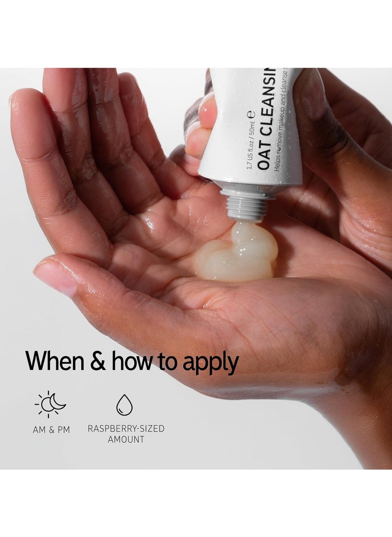 The Inkey List Oat Cleansing, Helps Remove Makeup and Cleanse Sensitive Skin 50ml  - Image 4