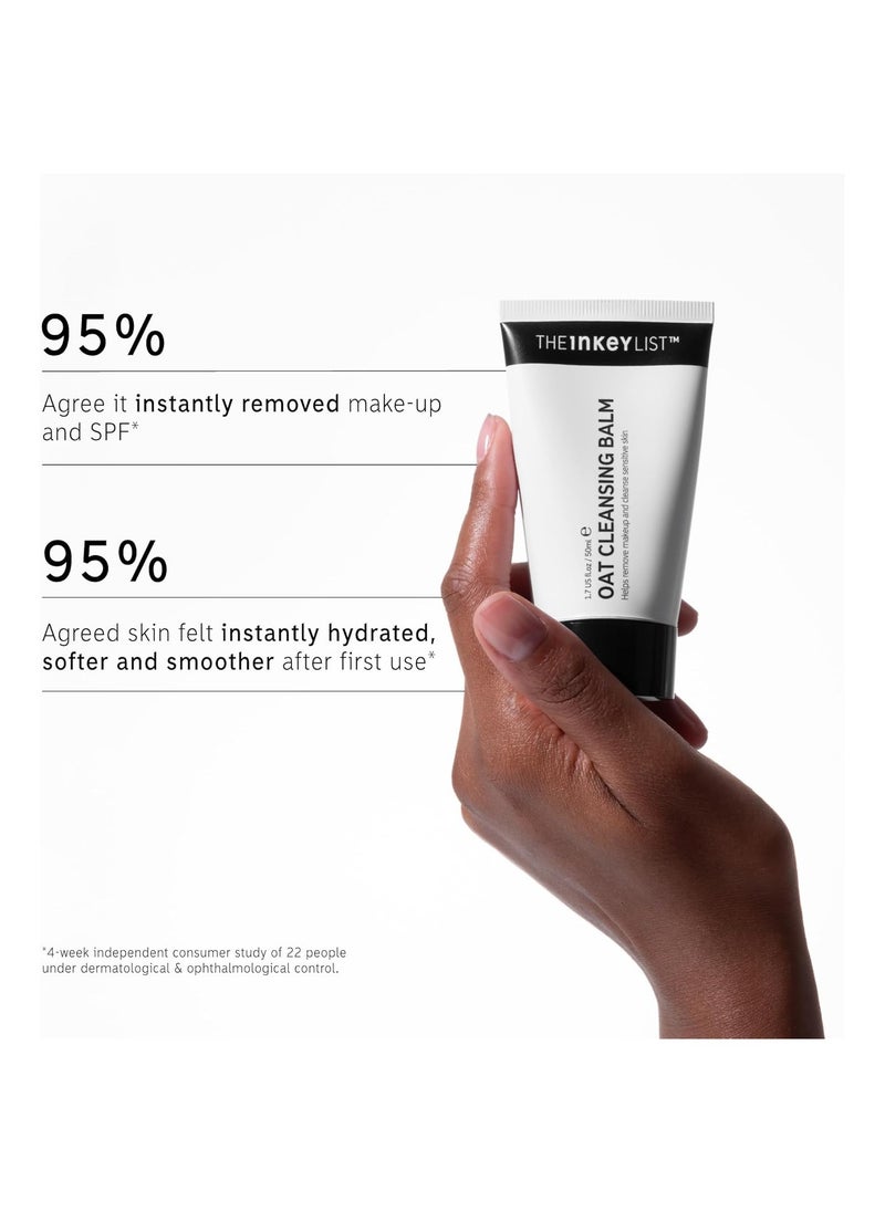 The Inkey List Oat Cleansing, Helps Remove Makeup and Cleanse Sensitive Skin 50ml  - Image 5