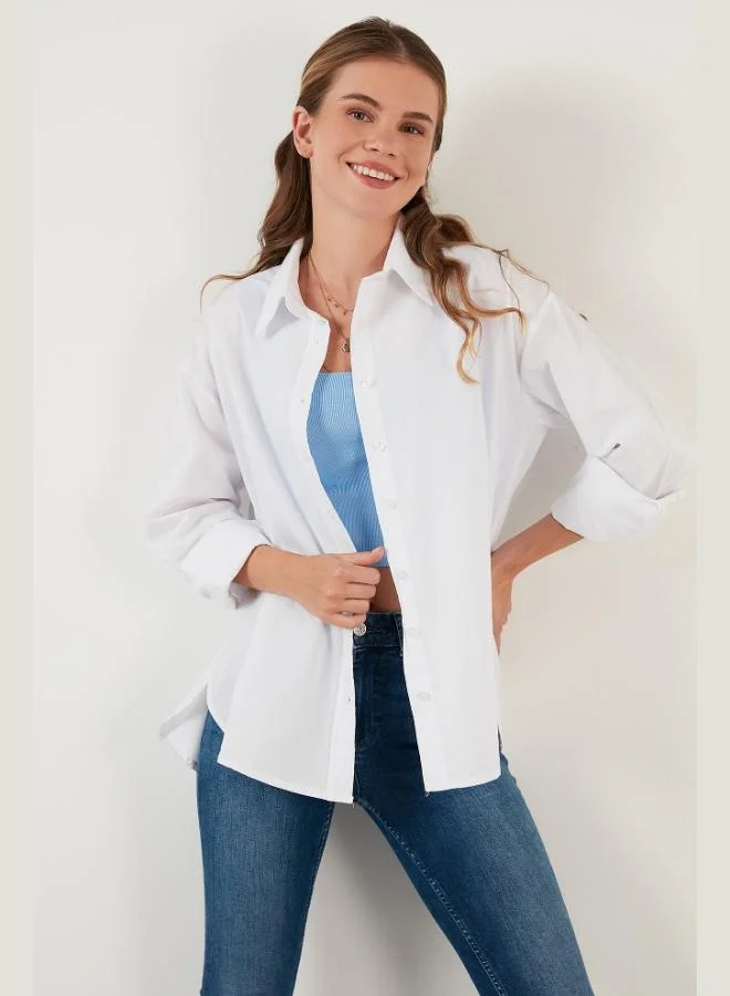 ليلا قميص قطني ليلا كبير الحجم