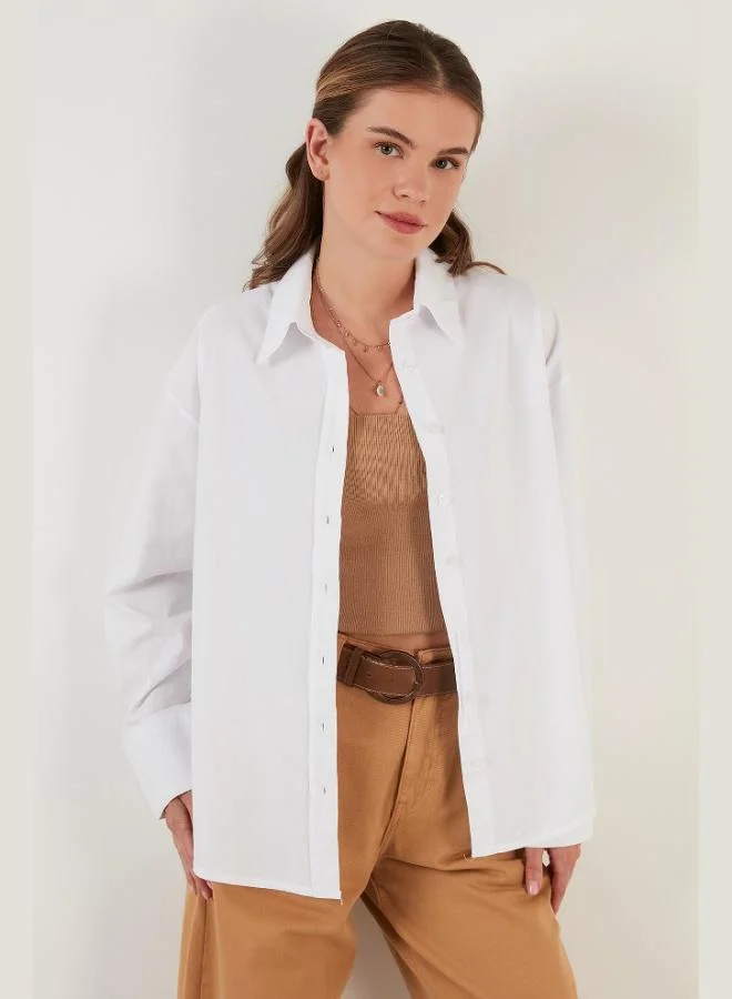 ليلا قميص قطني ليلا كبير الحجم