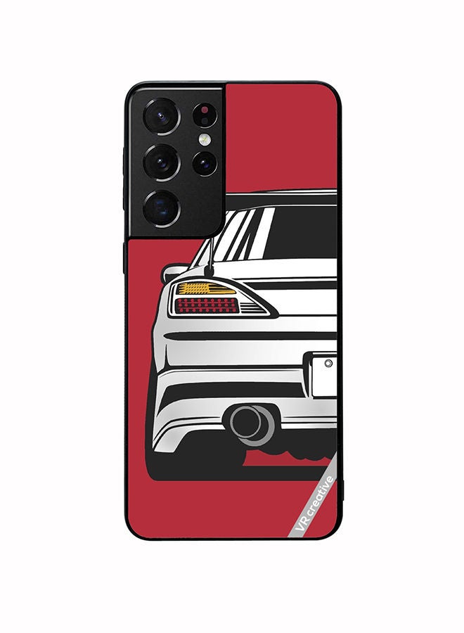VR CREATIVE Protective Case Cover For Samsung Galaxy S21 Ultra 5G Wingie Car Design Multicolour - Image 1