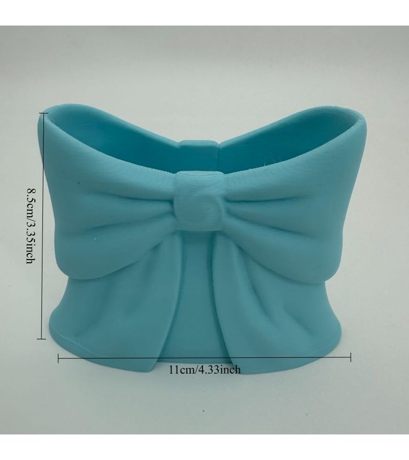 Rainbow Colors 3D Printed Bow Bathroom Storage Toothbrush Holder Tray Organizer - Image 3