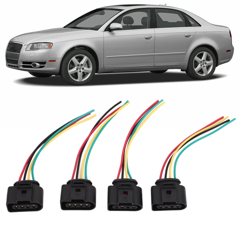 Ignition Coil Connector 1J0973724 OE-matched Fitment Repair Wire Harness - Durable ABS Material Vehicle Repair Plug for A3 A4 A5 Q5 Q7 R8 Ignition System Repair - Image 3
