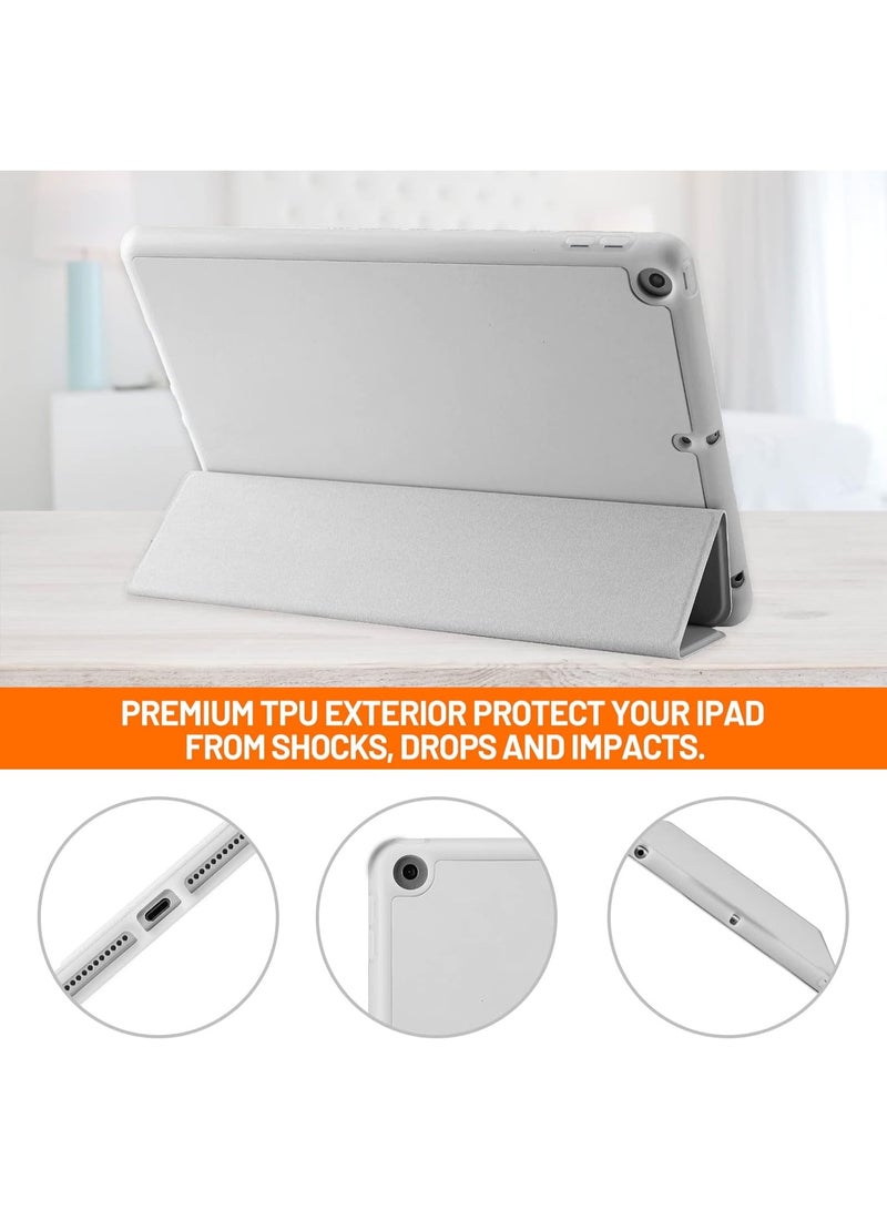 LEDIN Case Compatible with iPad 9 8 7 Generation 10.2 Inch, Model 2021/2020/2019,9th/8th/7th Case with Pen Holder, Trifold Stand Protective Case, Auto Sleep/Wake for iPad 10.2 - Image 5