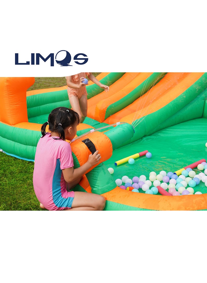 LIMOS Inflatable Twin Water Slide for Kids Outdoor Play Double the Fun - Image 2