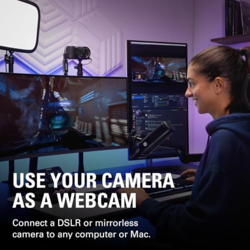 جهاز التقاط USB 3.0 HDMI لتسجيل البث المباشر لكاميرات DSLR/كاميرا الفيديو/كاميرا الحركة، 1080p60 أو 4K30، تصميم مضغوط، متوافق مع OBS/Zoom/Discord، يعمل على الكمبيوتر الشخصي/Mac/iPad - Image 3