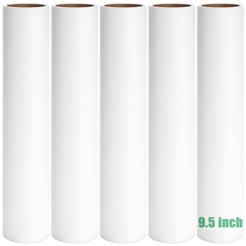 MINGRACE 95 inch Lint Roller Refills Only Fit for 9494595 inch Large Lint Rollers for Floor Carpet Couch Extra Sticky Pet Hair Lint Roller Refill 5 Pack Total 300 Sheets 95 Wide - Image 1