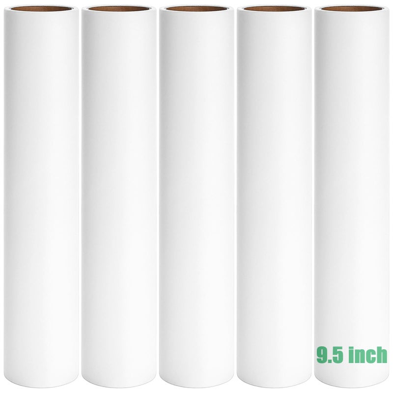 MINGRACE 95 inch Lint Roller Refills Only Fit for 9494595 inch Large Lint Rollers for Floor Carpet Couch Extra Sticky Pet Hair Lint Roller Refill 5 Pack Total 300 Sheets 95 Wide - Image 2