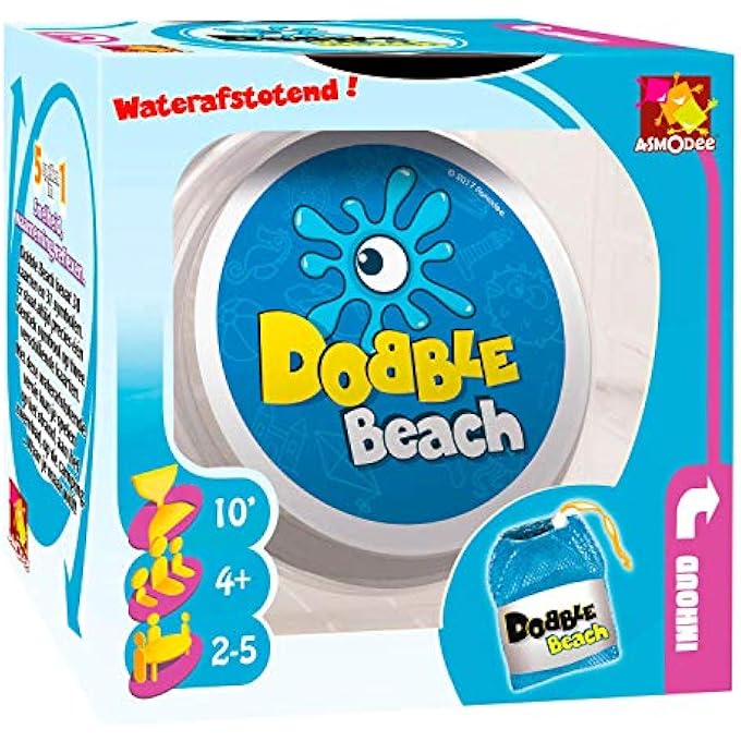 Asmodee Beach Dobble Card Game - Image 1